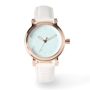 Pretty Blue Rosegold eWatch Watch Leather Band