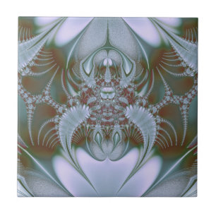 Pretty Blue Silk Look Ceramic Tile