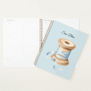 Pretty Blue Thread Sewing Planner