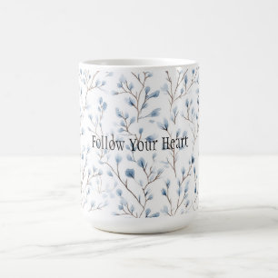 Pretty Blue White Flowers  Coffee Mug