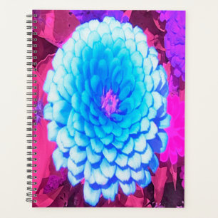 Pretty Blue Zinnia in the Purple Summer Garden Planner