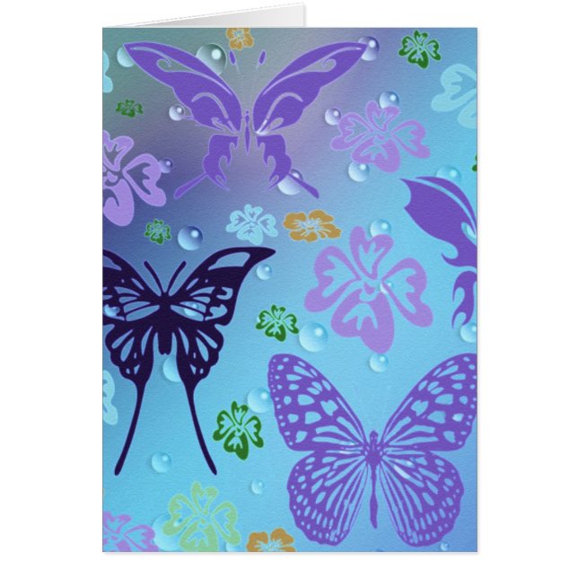 Pretty Blues Butterflies (Front)