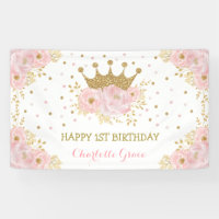 Pretty Blush Pink Floral Crown Princess Birthday