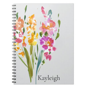 Pretty Blush Pink Flowers  Notebook