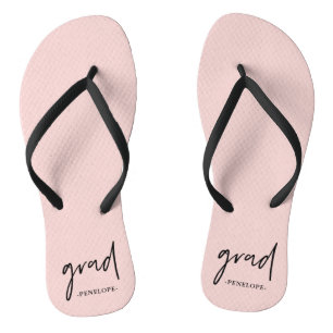 Pretty Blush with Grad Typography and Name Thongs
