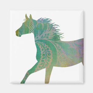 Pretty Boho Horse Magnet