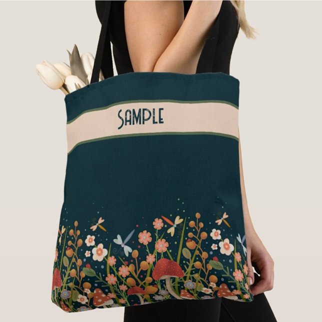 Pretty Boho Wildflower Fun Custom Inspirivity tote Bag (Creator Uploaded)