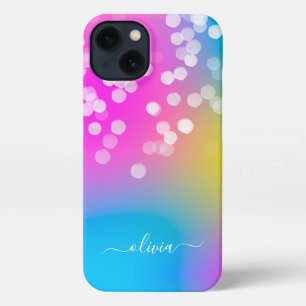 Pretty Bokeh Colourful Gradient iPhone 13 Case