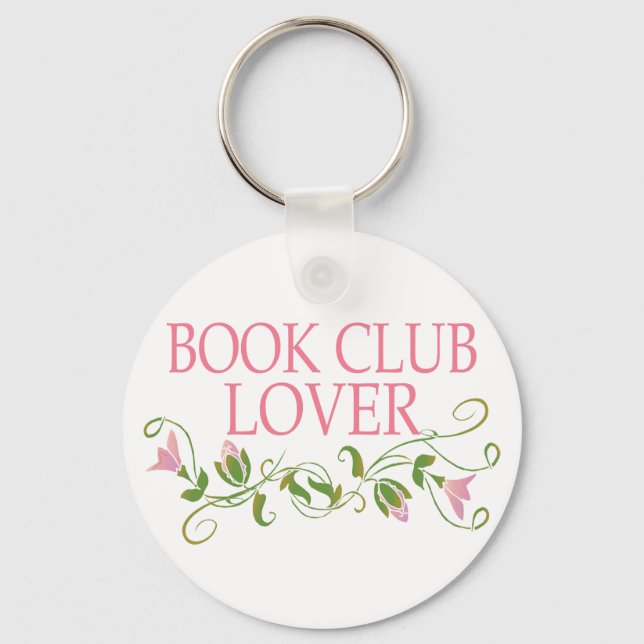 Pretty Book Club Lover Key Ring (Front)