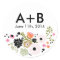 Pretty Bouquet Floral Wedding Circle Sticker