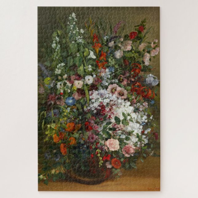 Pretty Bouquet of Flowers in a Vase Jigsaw Puzzle (Vertical)