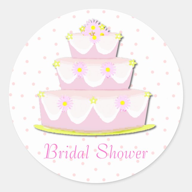 Pretty Bridal Shower Envelope Seal (Front)