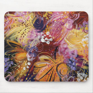 Pretty Bright Floral Mouse Mat Pad 4