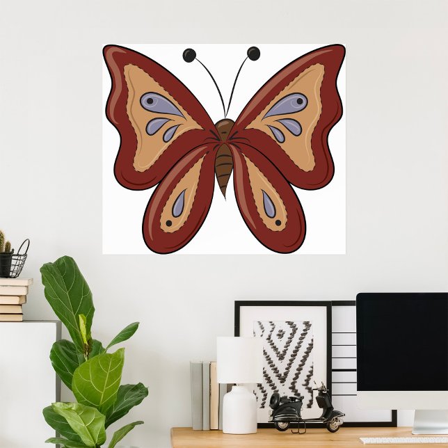 Pretty Brown Butterly Poster (Creator Uploaded)