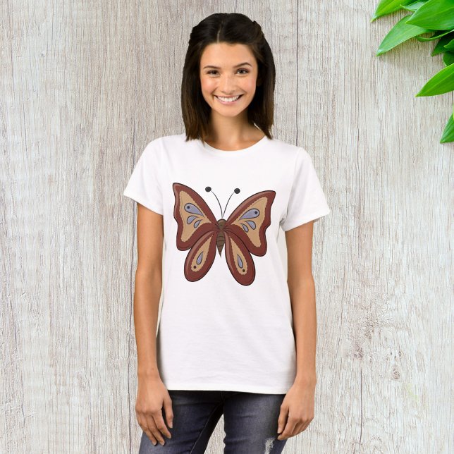 Pretty Brown Butterly T-Shirt (Creator Uploaded)