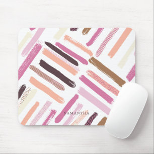 Pretty Brush Strokes Pattern Mouse Pad