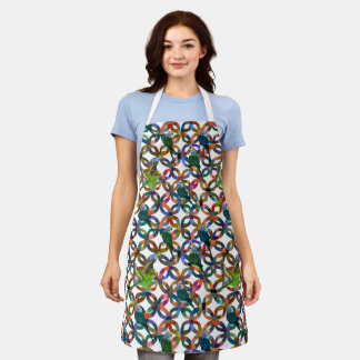 Pretty Budgies. Apron