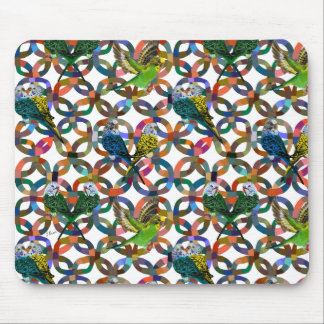 Pretty Budgies. Mouse Pad