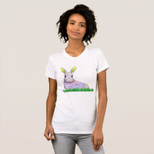 Pretty Bunny T-shirt with Bright Fun Pattern