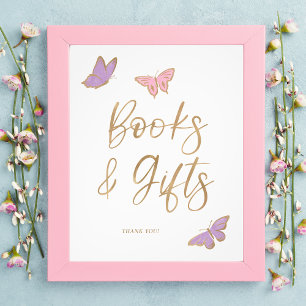 Pretty Butterflies Books and Gifts Baby Shower Photo Print