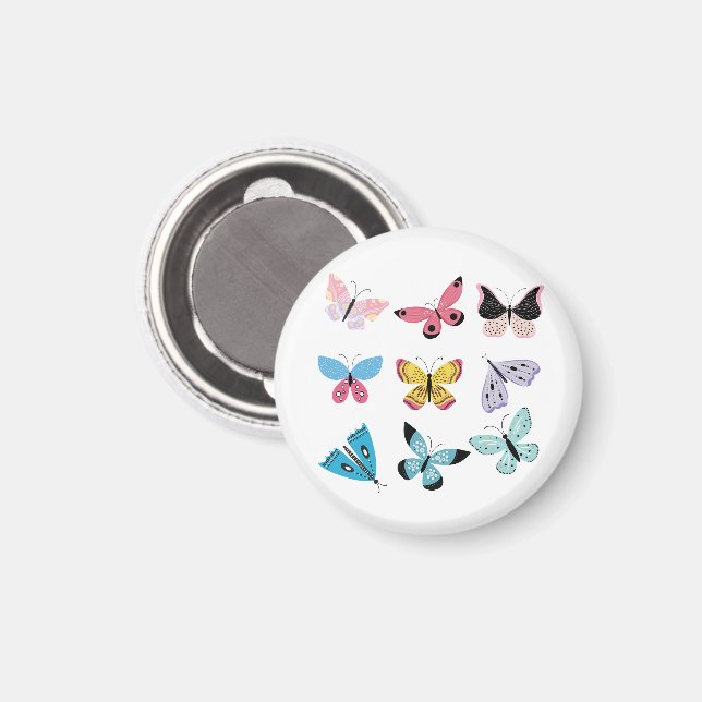 Pretty Butterflies Magnet (Front/Back)