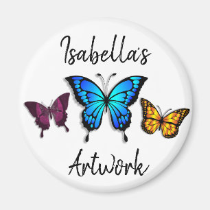 Pretty Butterflies Personalised Name Magnet