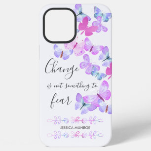 Pretty Butterflies Positive Change Quote Custom iPhone 12 Pro Max Case