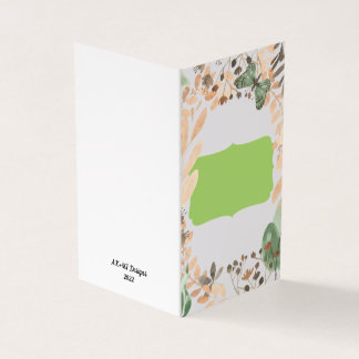 Pretty Butterfly Blank Inside Greeting Cards