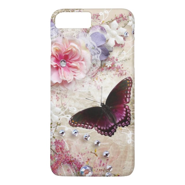 Pretty Butterfly Case-Mate iPhone Case (Back)