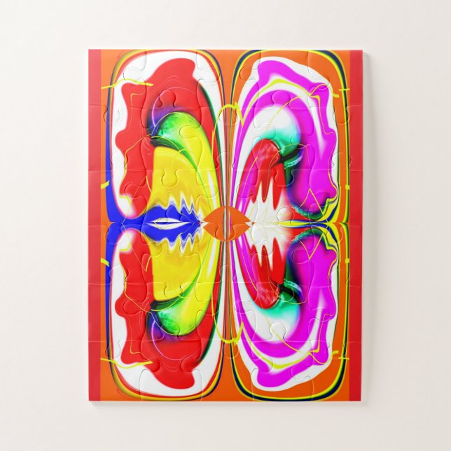 Pretty butterfly flower jigsaw puzzle (Vertical)