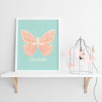 Pretty Butterfly Girl's Bedroom