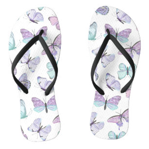 Pretty Butterfly Pattern  Thongs