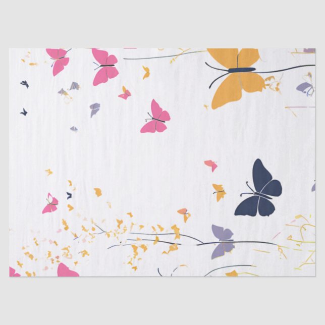 Pretty Butterfly  Tissue Paper (Front)