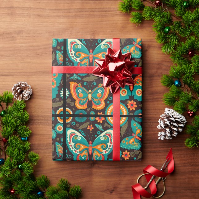Pretty Butterfly Wrapping Paper (Holiday Gift)