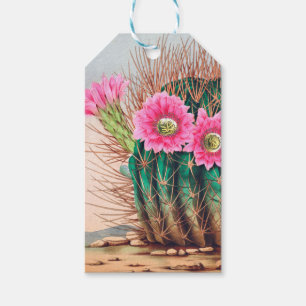 pretty cactus gift tags