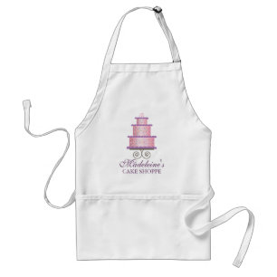 Pretty Cake on Stand Custom Bake Shop Apron