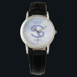 Pretty Cancer Astrology Sign Personalised Purple Watch<br><div class="desc">This pretty,  personalised purple and lavender Cancer watch features your astrological sign from the Zodiac in a beautiful sparkle like the constellations. Customise this cute wristwatch gift with your name in beautiful cursive script for someone with a late June or early July birthday.</div>