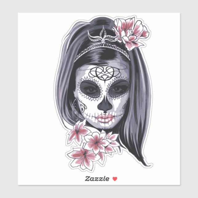 Pretty Carnival mask woman skull Thunder_Cove (Sheet)