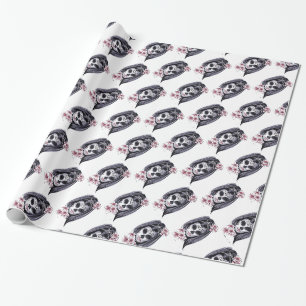 Pretty Carnival mask woman skull Thunder_Cove Wrapping Paper
