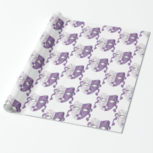 Pretty Carnival mask woman skull Thunder_Cove Wrapping Paper