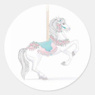 Pretty Carousel Horse Sticker