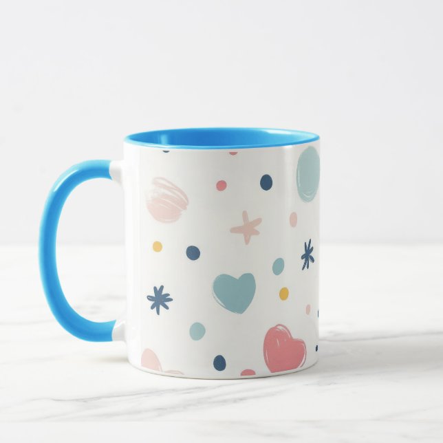 Pretty Cartoon Sky Mug (Left)