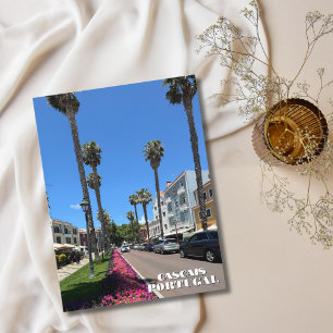 Pretty Cascais Portugal Photography,Custom Travel Holiday Postcard