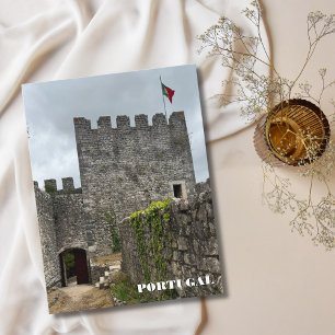 Pretty Castle Portugal Photography,Custom Travel Holiday Postcard