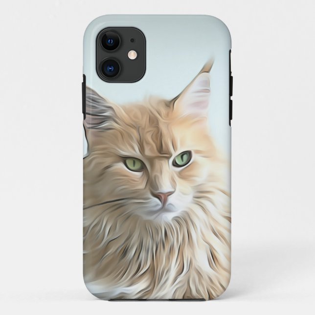 Pretty Cat Artwork Case-Mate iPhone Case (Back)