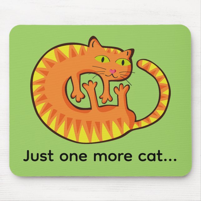 Pretty Cat, cat, kitten Mouse Pad (Front)