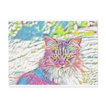 Pretty Cat plain - birthday or any other occasion