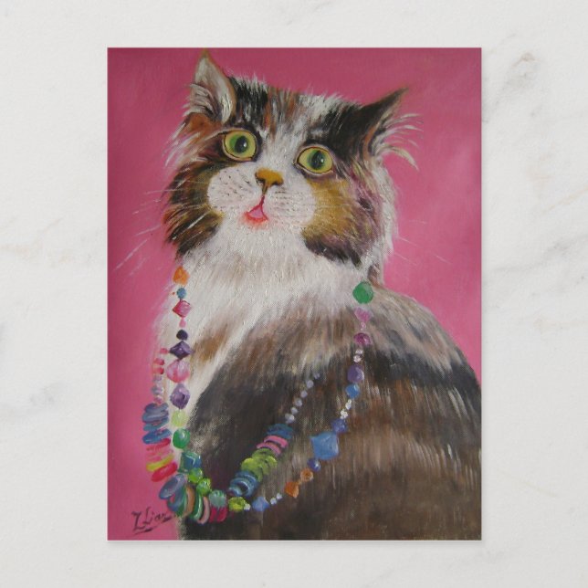 pretty cat postcard (Front)