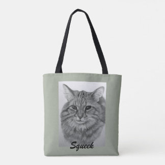 Pretty Cat Squeek Tote Bag