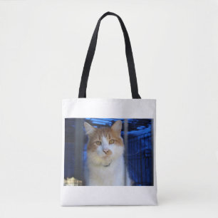 pretty cat tote bag